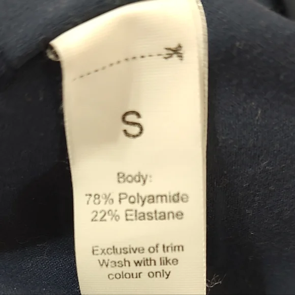 Navy Blue Strappy Tank Top - Picture 3 of 3